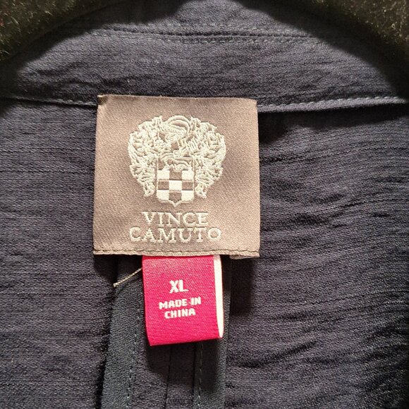 Vince Camuto short jacket, navy, XL - Picture 2 of 4